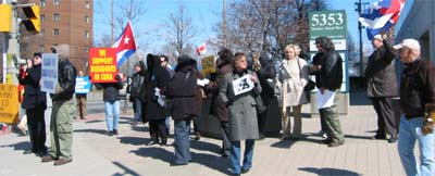 Manifestación Internacional contra la 
represión en Cuba 
